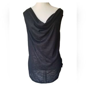 NWOT Plus Biaggi Women's Sexy Sheer Draping Scoop Neck Sleeveless Shirt XXL (20)